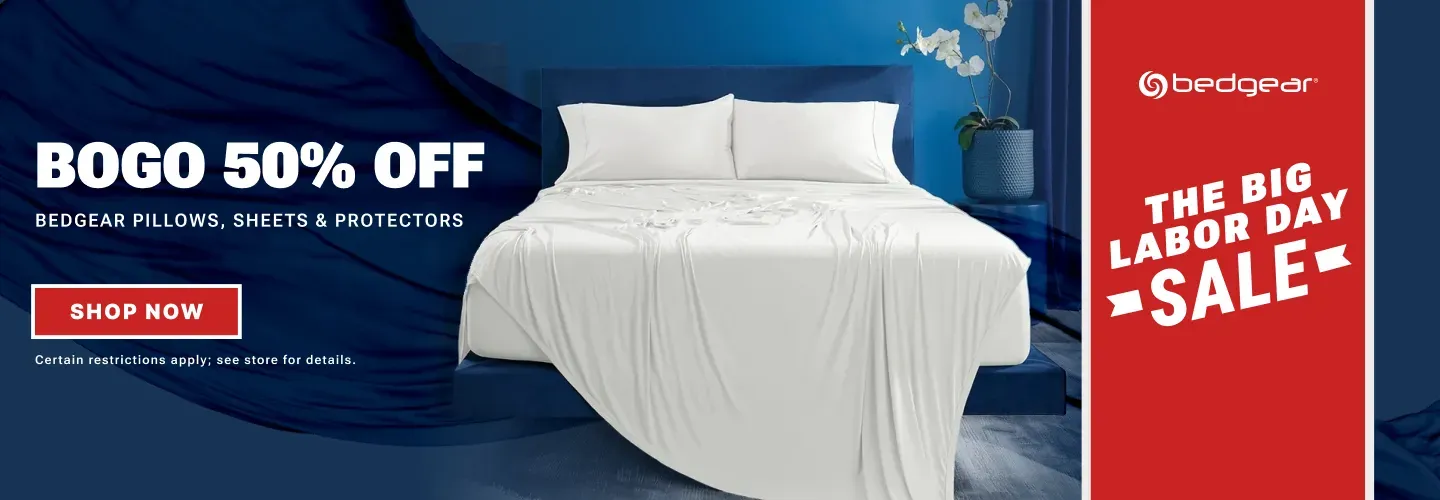 BOGO 50% off Pillows, Sheets & Protectors